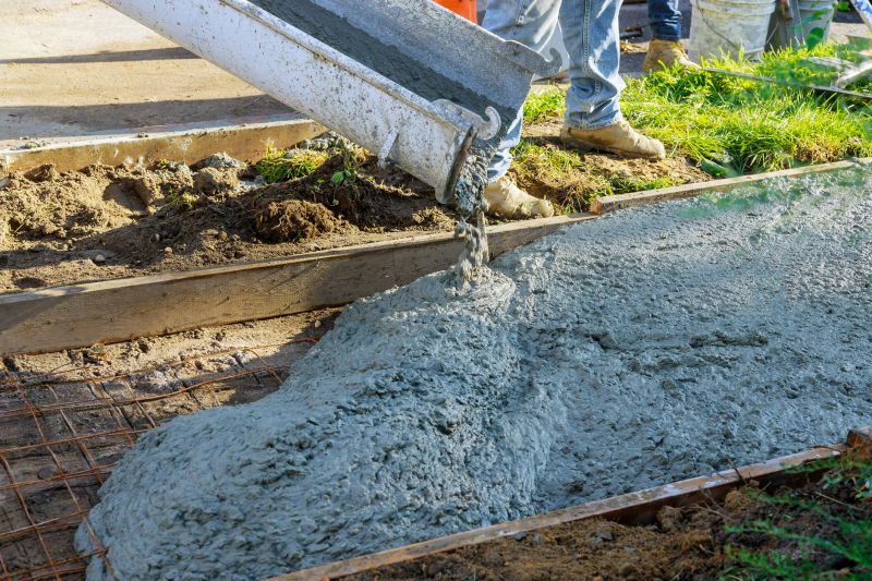 Cement Driveway Pouring