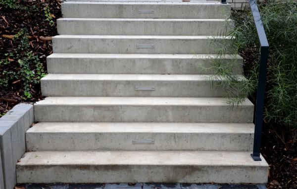Poured Step Installation in Dallas